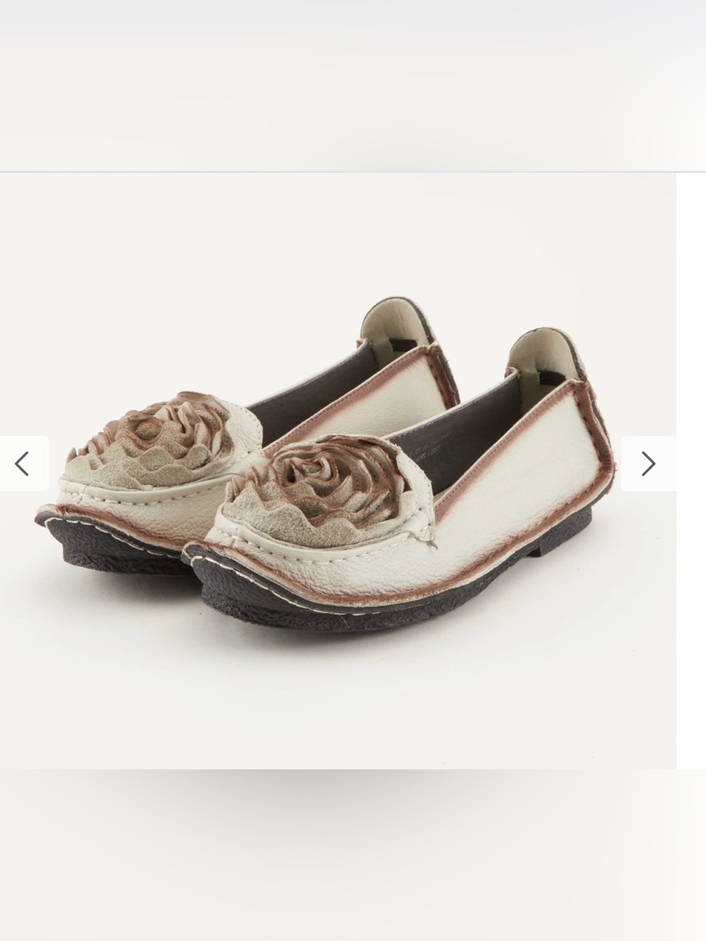 L’Artiste leather flat slip on shoes in blue. Brand new.